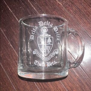 Delta Delta Delta Glass Mug
